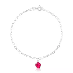 Pulseira Ponto de Luz Fúcsia