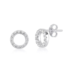 Brinco Circulo Cravejado - comprar online