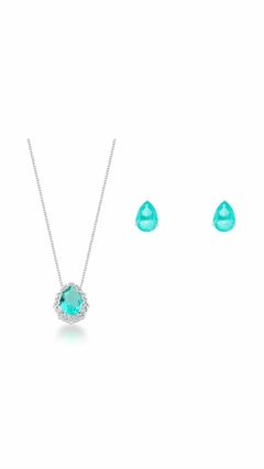 Conjunto De Prata Turmalina Cravejado - comprar online