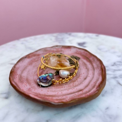 Pink Spiral Plate
