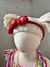 Tiara veludo Florzinha Vermelha com lilás - comprar online