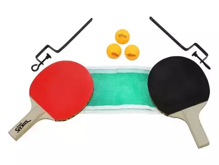 Raquete para Ping Pong Kit com raquete, 3 bolas e rede - Bel