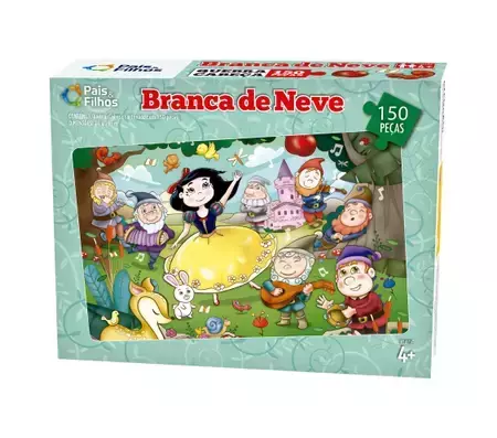 Quebra-cabeça (cartonado) Branca de Neve 150 Pecas - Pais E Filhos