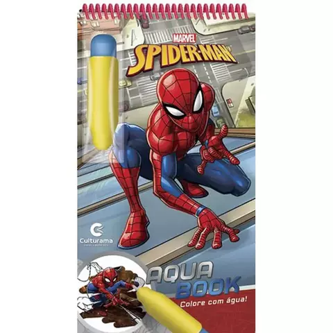 Livro Aquabook Homem Aranha 10 páginas - Culturama