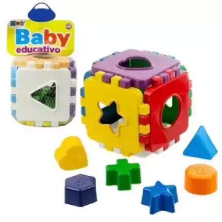 Brinquedo Educativo Cubo Baby Educativo com Blocos - Kendy Brinquedos