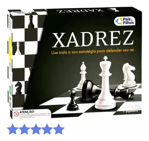Jogo de xadrez Rei Tamanho Real 5,4cm - Pais E Filhos