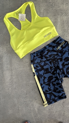 Top long amarillo fluo - oasis indumentaria deportiva