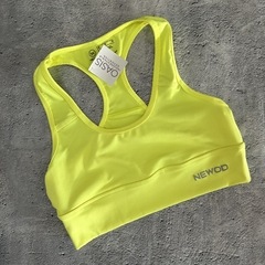 Top long amarillo fluo