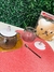 Caneca de Vidro 400ml com urso na Tampa e colher de inox - Lar de fofurices