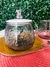 Caneca de Vidro 400ml com urso na Tampa e colher de inox - comprar online