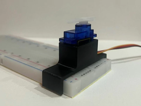 Montura de Servomotor para Protoboard (Versión Vertical)