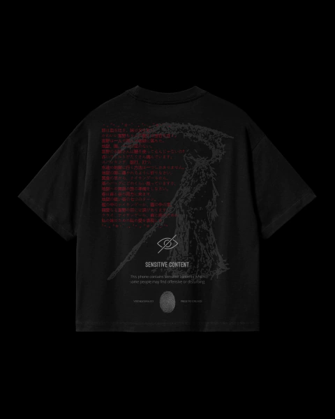 Camiseta Boxy Preta Caveira - Helltale - comprar online