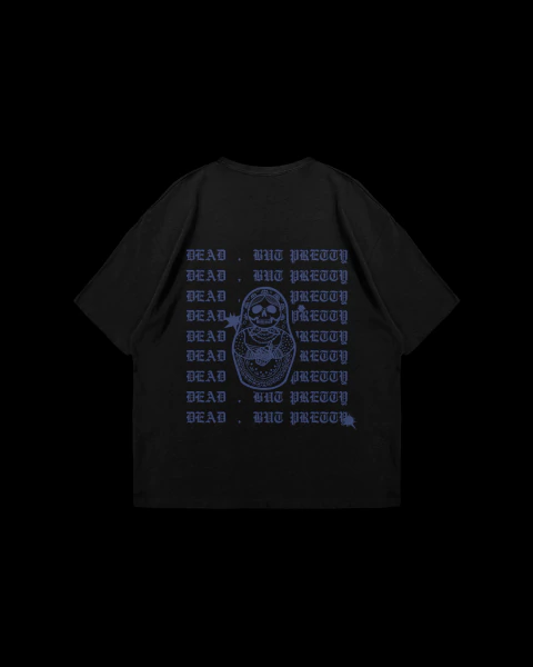Camiseta Oversized Preta Caveira - Matrioska - comprar online
