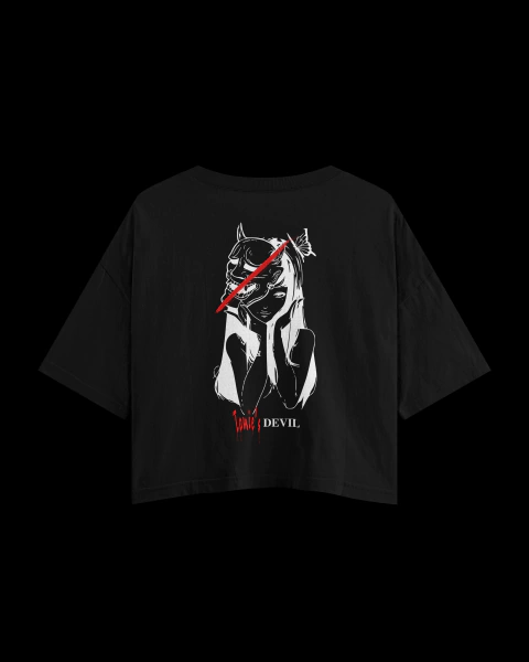Cropped Street Preto Junji Ito - Tomie's Devil - comprar online