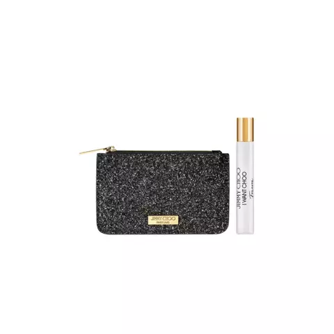 JIMMY CHOO - KIT NECESSAIRE + PERFUME I WANT CHOO FOREVER FEMININO EDP 7.5ML