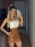 Saia couro Leona Martins