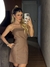Vestido couro Valeska Leona Martins - comprar online