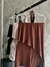 Conjunto assimétrico Mariella marrom - loja online