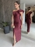 Vestido Prada Longuete Thaisa bordô - Muriê store