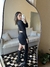 Vestido curto manga longa recortes na internet