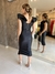 Vestido prada midi britney preto - Muriê store