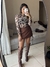 Body de tule animal print cow - comprar online