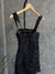 Vestido curto aplicaçao flores - comprar online