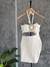Vestido Abertura cintura bege - loja online