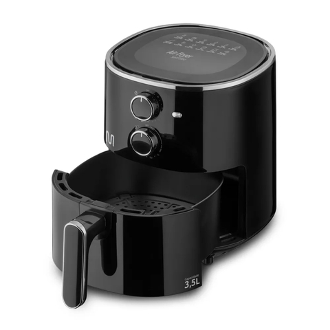 Fritadeira Elétrica sem óleo Air Fryer 3,5L 1500W 127V Preta Multi - GO211