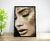 Quadro Mulher folhas douradas - loja online