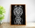 Quadro decorativo Leão e dois filhotes - Laser Quadros