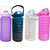 KIT 3 Garrafa De Água Motivacional De Grande Capacidade Portátil De 2000ML+800