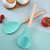 Kit Jogo Utensílios Colheres Silicone Madeira 12 Peças - PANDASTORETRS 