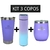 Kit com garrafa led termometro digital 500mls + como termico 473mls + copo cuia 350mls na internet