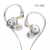 fone Kz edx pro 10mm dual drive circuito sonoro magnético fone de ouvido hifi bass f - PANDASTORETRS 