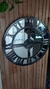 Reloj Espejo 50 cm simil hierro