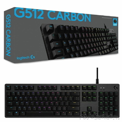 Logitech G Teclado mecánico para juegos 512 Carbon LIGHTSYNC RGB con interruptores GX Brown, táctil - GGWP Store 