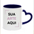 Caneca Love Alça e Interior Azul Escuro 325ml