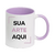 Caneca Alça e Interior Lilás 325ml