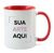 Caneca Alça e Interior Vermelho 325ml