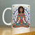 Caneca Namastê Mandala Dourada e Azul