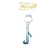 Chaveiro Musical Colcheia Metal Dourado/Cromado Paganini na internet