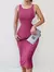 vestido canelado