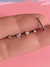 Piercing labret ponto de luz em titânio rosca interna