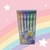 KIT MARCA TEXTO PONTA DUPLA COM AROMA FLORAL C/6 CORES