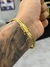 Pulseira Lacraia Detalhada fecho gaveta duplo com marcação 750 - 6mm - 17g - BLITH 