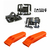 Kit 3 presilhas para mangueira de hidratação + 2 apitos de emergência