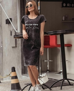 Vestido Nunca foi sorte sempre foi Deus na internet