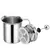 Espumador de leche inoxidable de doble malla, Espumador de leche para café, batidor de huevos, herramienta de cocina, Espumador de café, 400ML - tienda en línea