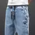 Pantalones vaqueros Cargo para hombre, ropa de calle, Harem, holgados, talla grande 6XL 7XL 8XL, Primavera Verano - tienda en línea